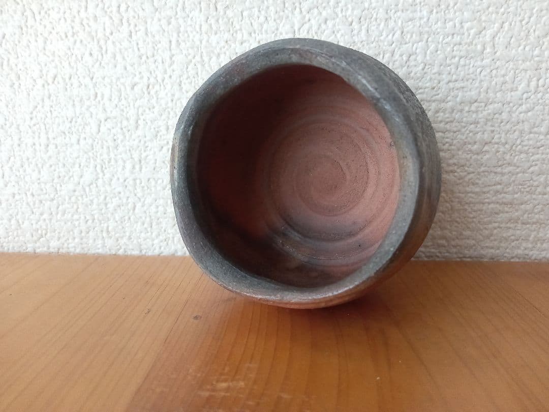 備前焼　中村真ぐいのみ　中村六郎　中村和樹 共箱　共布　栞あり