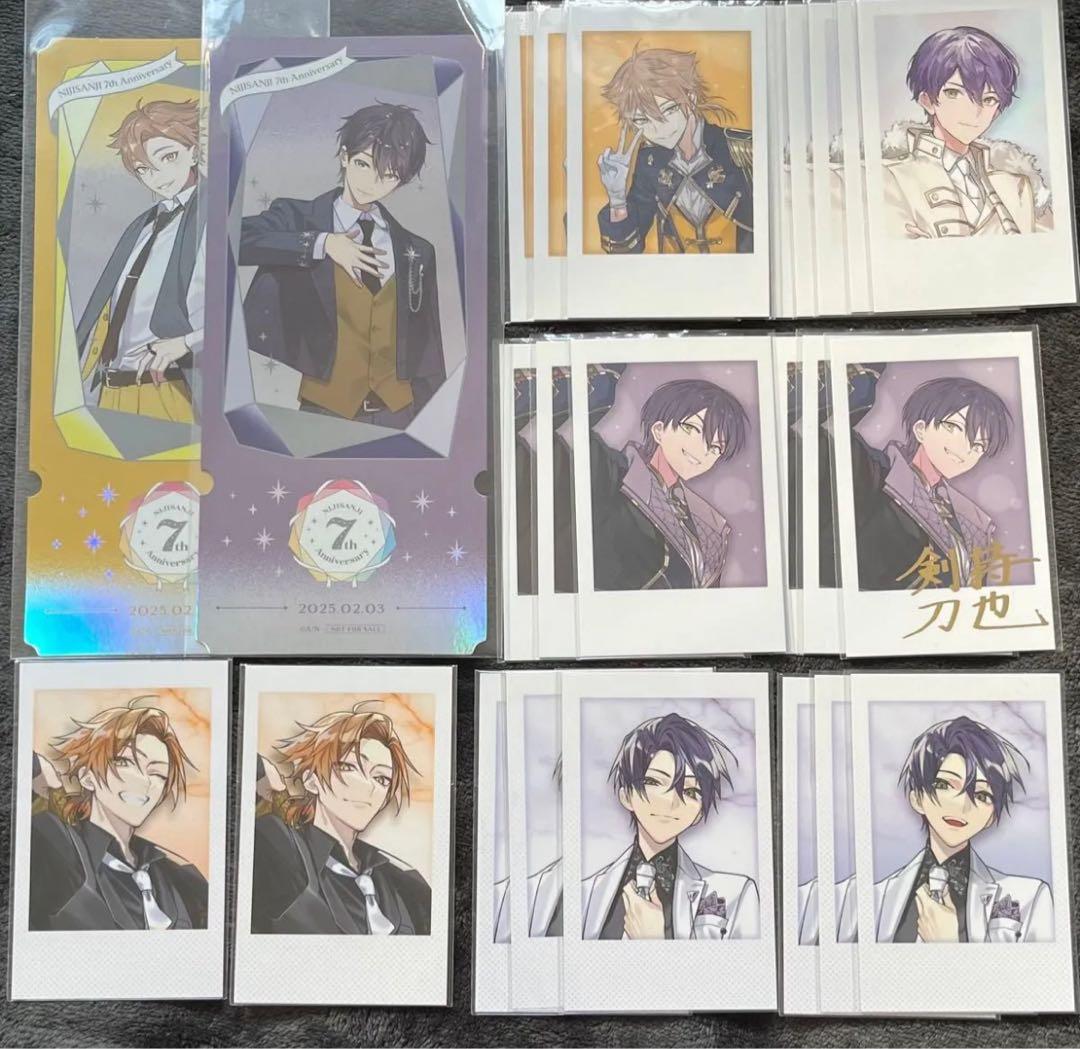 にじさんじ 剣持刀也 伏見ガク チェキ風カード 咎人 ハッピートリガー 7周年