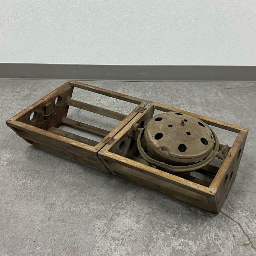 SNT372 回転式炬燵 やぐらこたつ アンティーク 昭和レトロ 木製 古民具