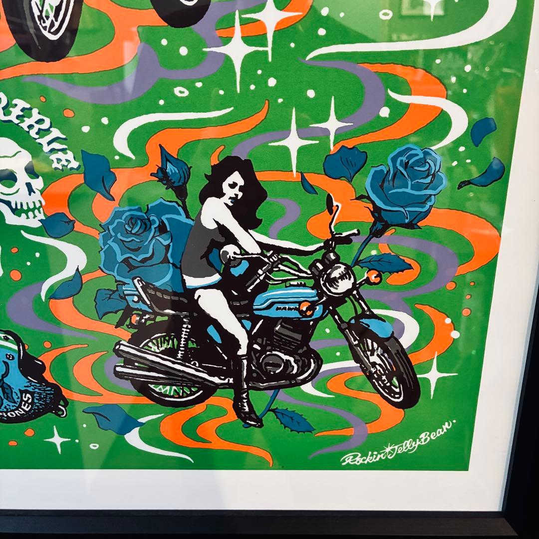ロッキンジェリービーン Rockin’ Jelly ポスター 額装 限定品