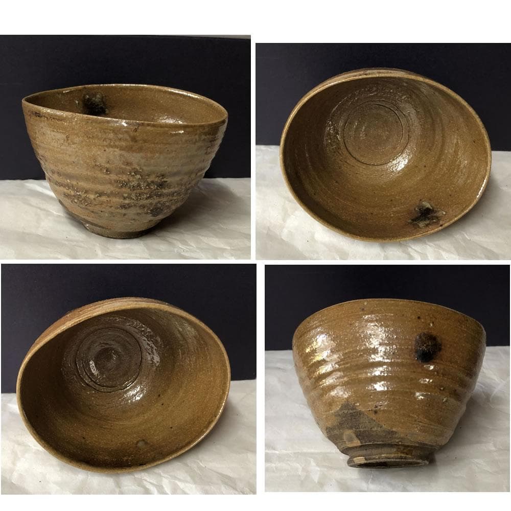 F1005 加藤春岱 瀬戸茶碗 共箱 抹茶碗 茶道具