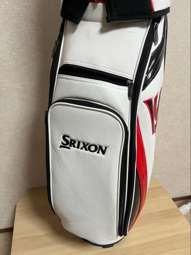 Srixon キャディバッグ ホワイト/ブラック/レッド