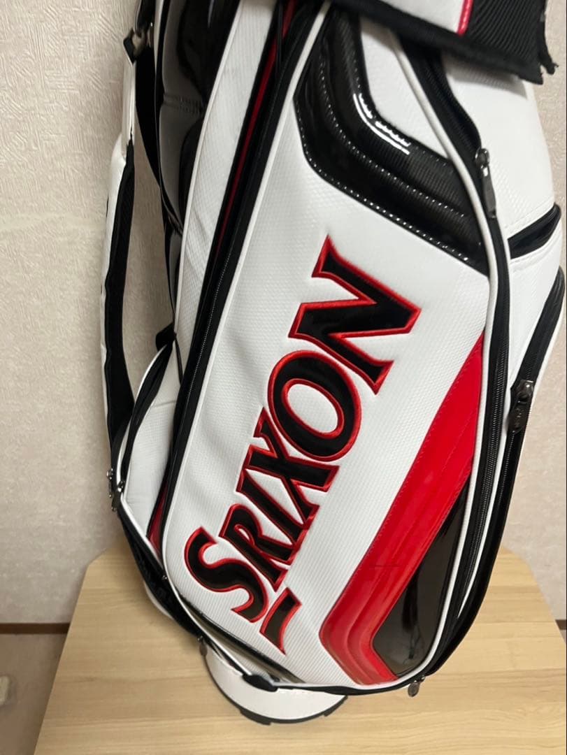 Srixon キャディバッグ ホワイト/ブラック/レッド
