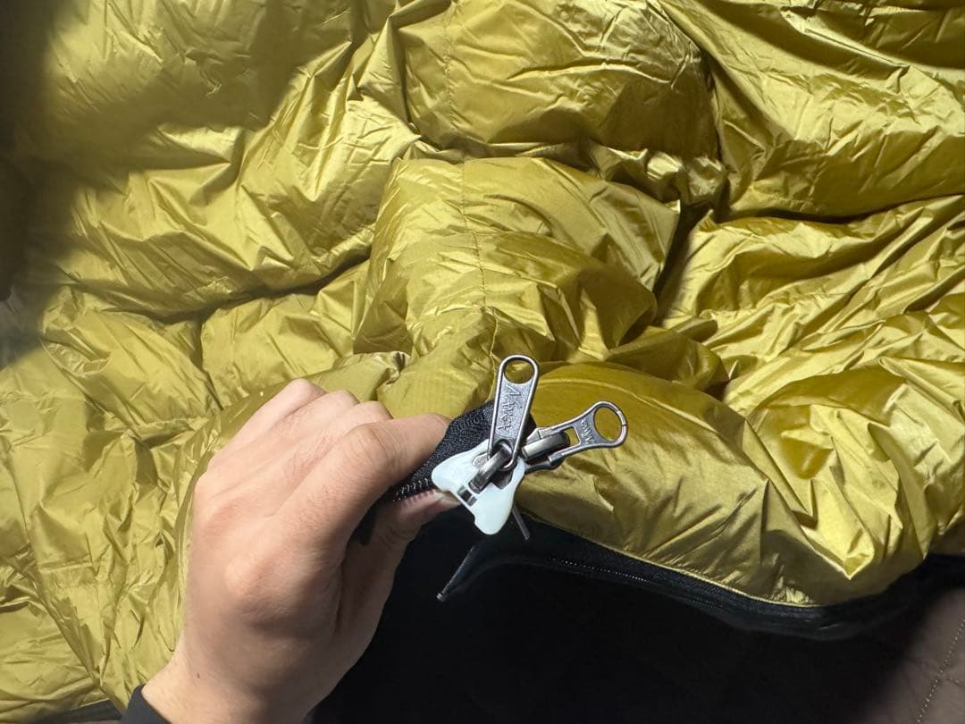 ナンガ オリジナル オーロラライト 封筒型 800DX COYOTE ブラック