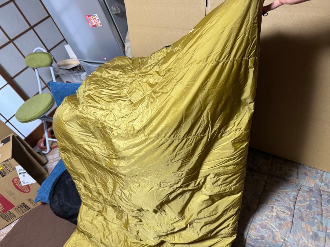 ナンガ オリジナル オーロラライト 封筒型 800DX COYOTE ブラック