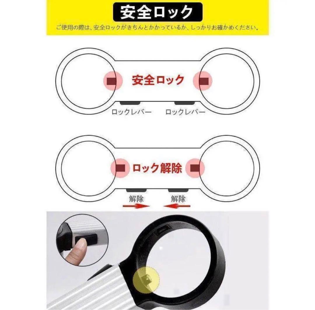 はしご 伸縮 3.8m ハシゴ 梯子 耐荷重150kg ロックスライド