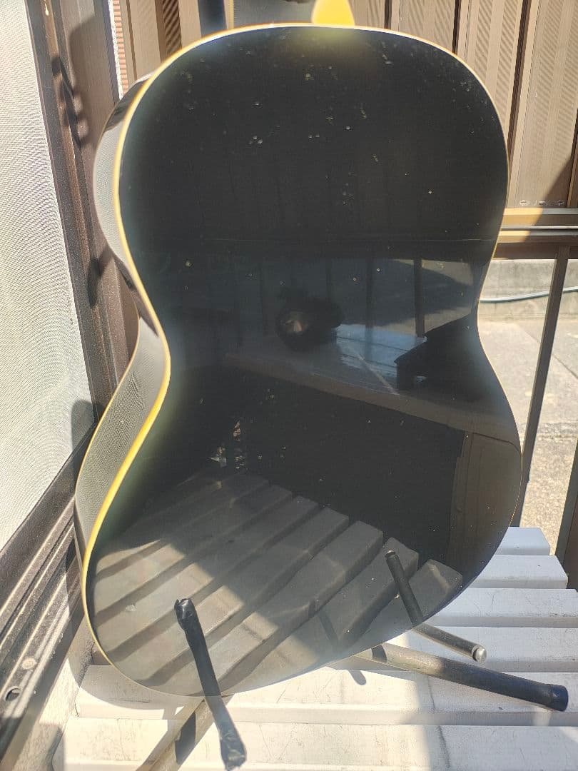 超美品 ニューヨーカー S.yairi YM-17/BK PU付エレアコ REN