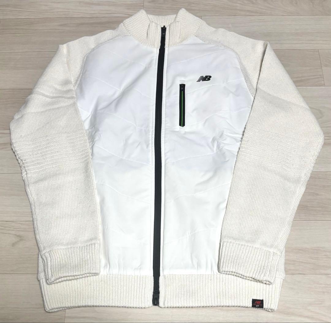 ニューバランス ゴルフ ニットブルゾン ウェア XLサイズ ホワイト 新品