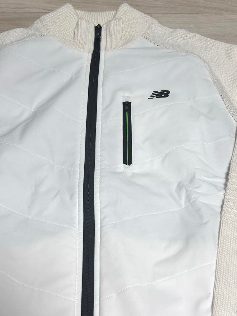 ニューバランス ゴルフ ニットブルゾン ウェア XLサイズ ホワイト 新品