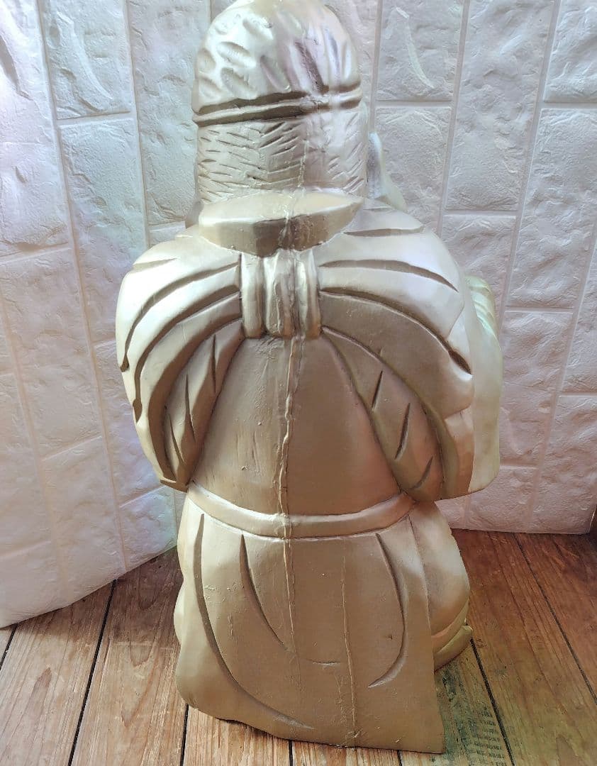 恵比寿 様 木彫り Japanese Wooden Ebisu 彫刻 縁起物