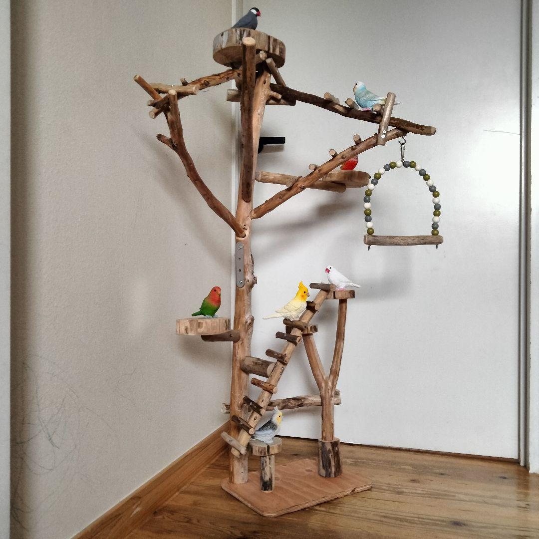 ET バードアスレチックジム 天然木 自然木 流木 止まり木 インコ