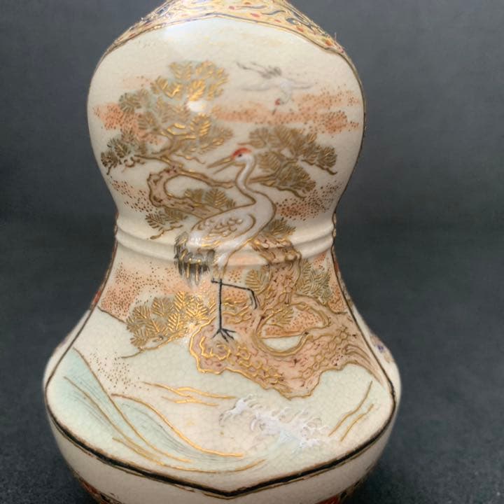 薩摩焼？京焼？京薩摩？　金彩絵付　瓢箪　振出し　茶道具　SATSUMA