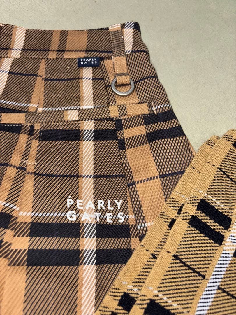 （超美品）パーリーゲイツ、グレンチェック柄シリーズ、2点セット、サイズ0