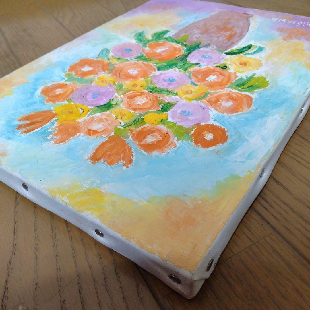 【真作】「薔薇」大澤喜一さん作　絵画/油彩画/風景画/油絵/静物画/抽象画