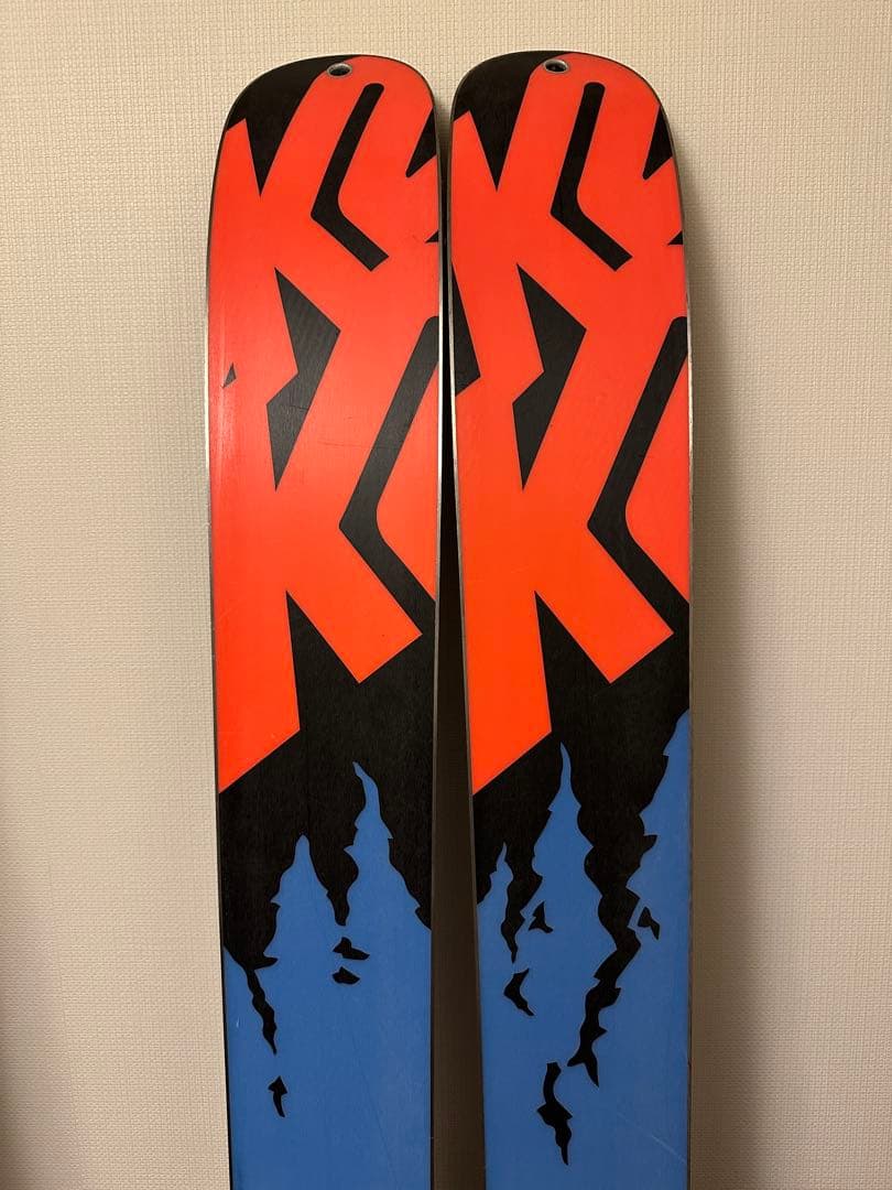 バックカントリー　スキー板　K2 120mm幅・ツアービンディング・シール付