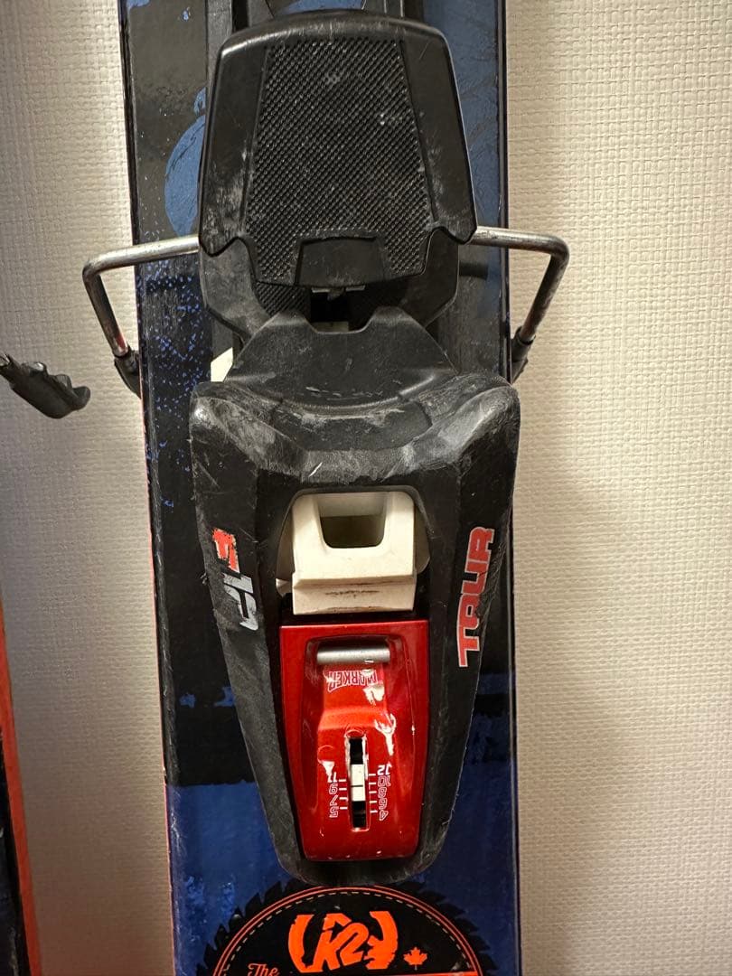 バックカントリー　スキー板　K2 120mm幅・ツアービンディング・シール付