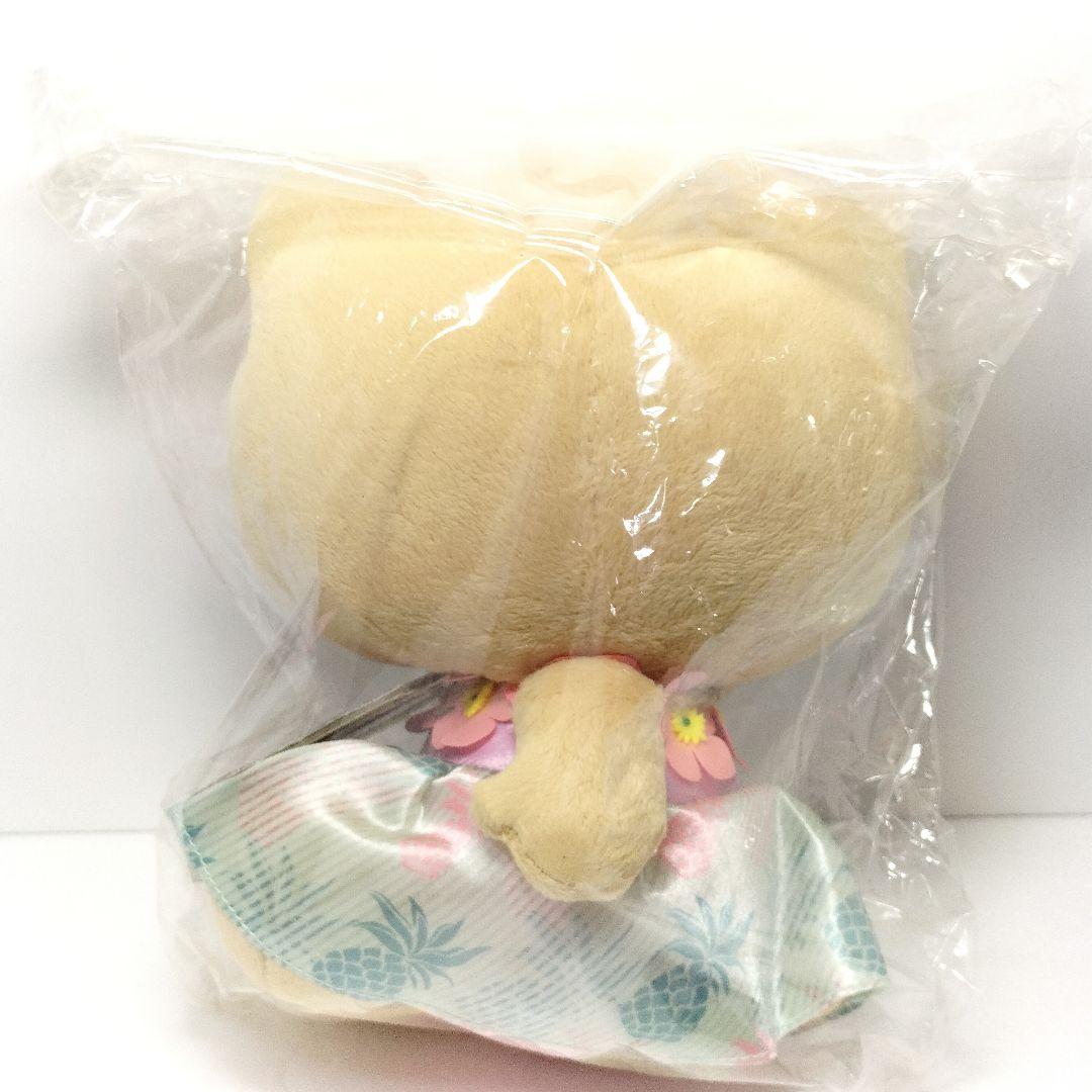 未使用 ハワイ ハローキティ イオラニ コラボ ぬいぐるみ ブルー 日焼けキティ