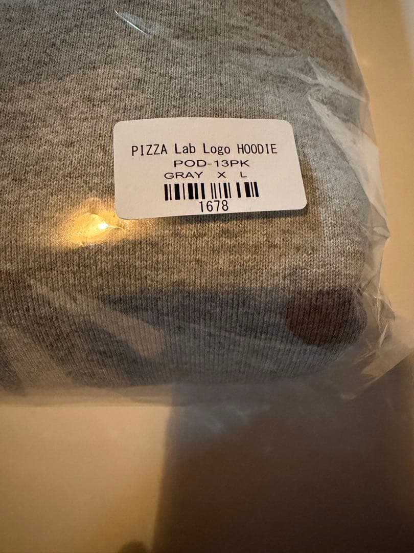 PIZZA Lab Logo HOODIE グレー XL