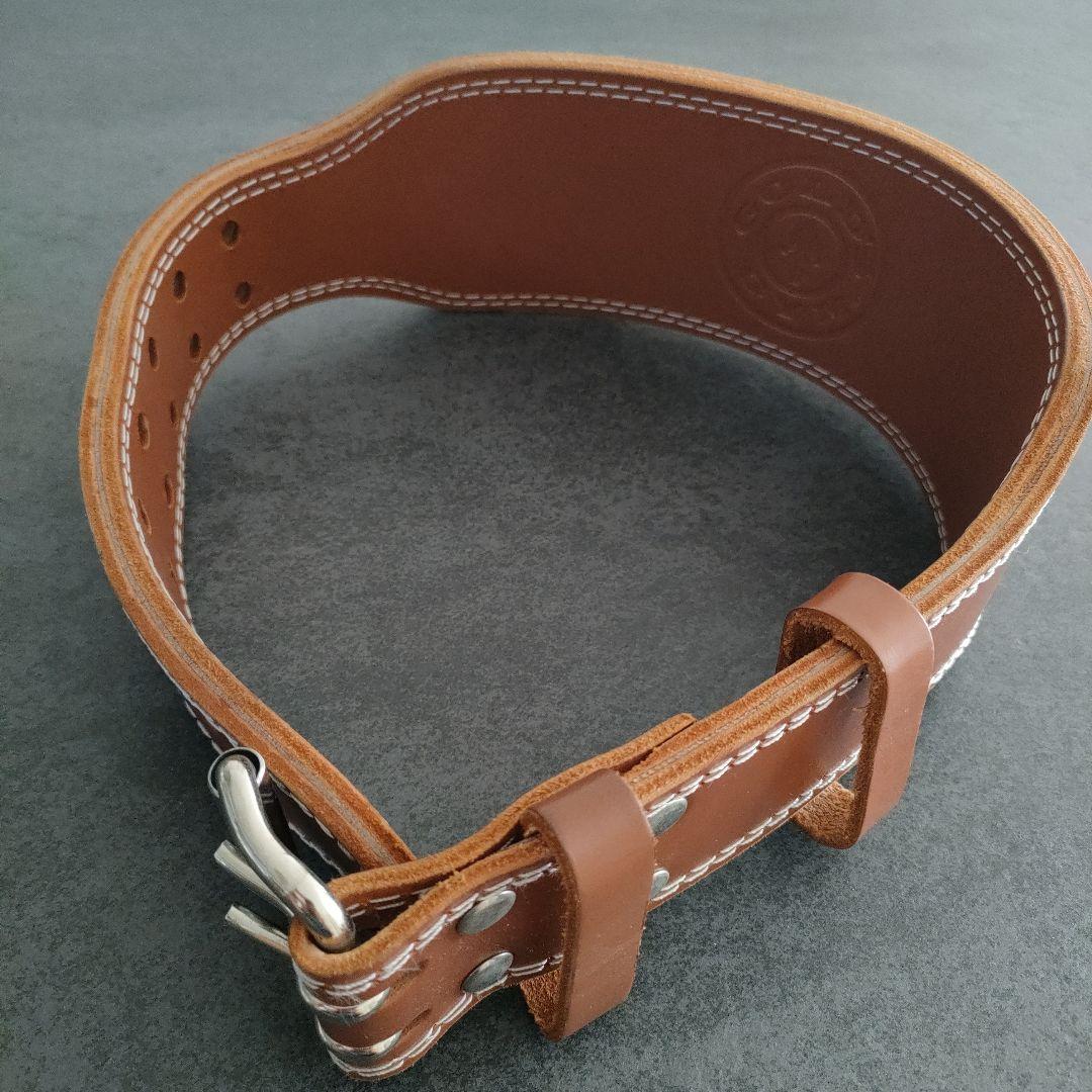 GOLD'S GYM ゴールドジム レザー トレーニングベルト　Sサイズ