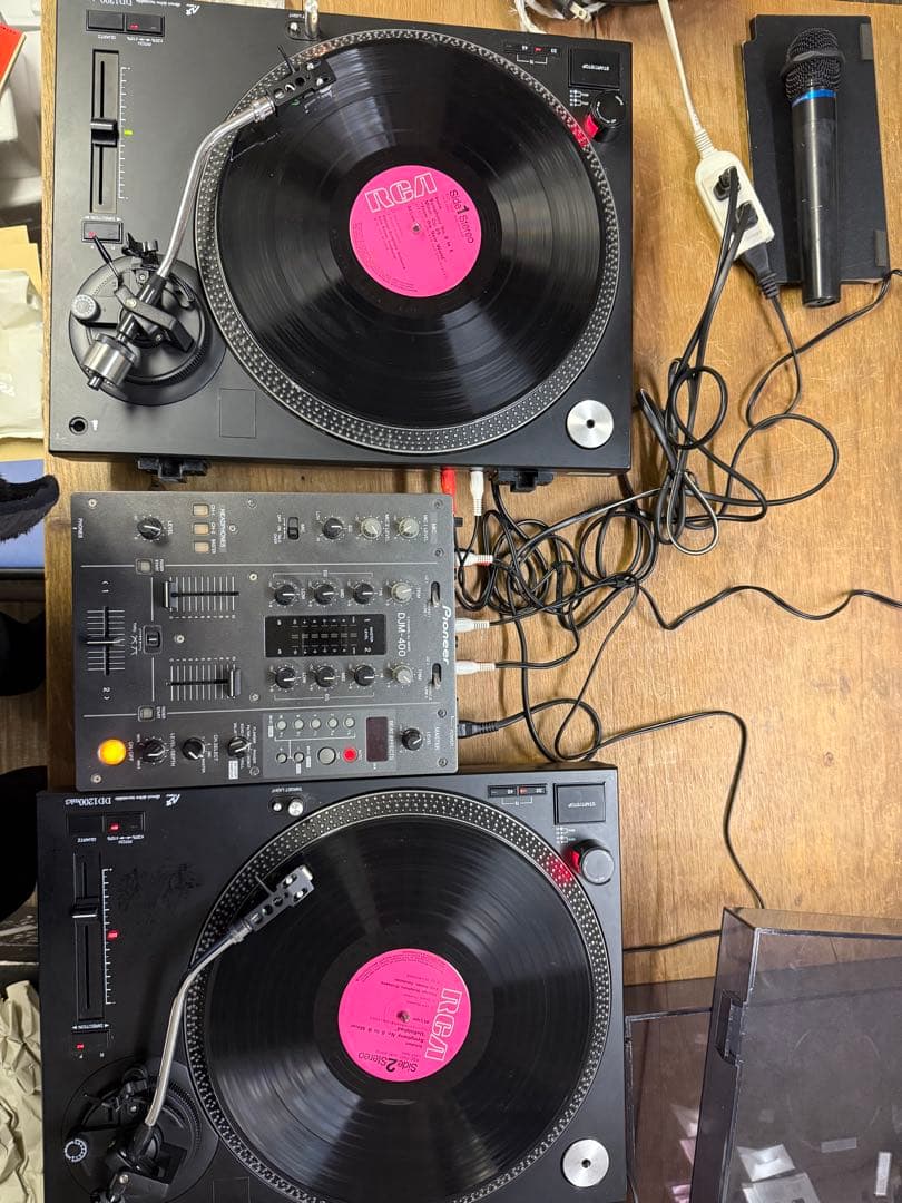 DJフルセットターンテーブル2台 DJM-400 Serato SL2動作確認済