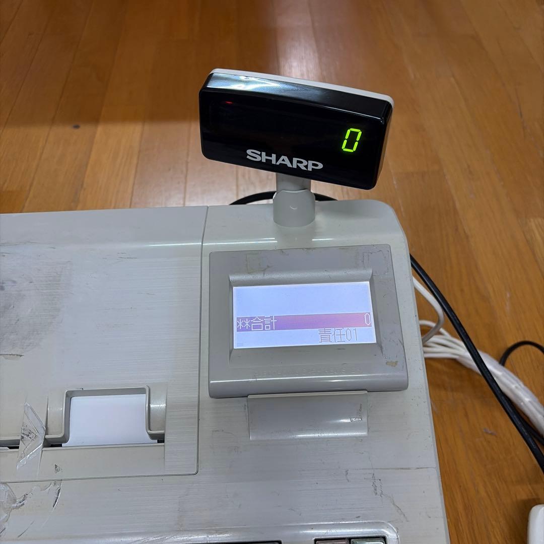 SHARP XE-A407 レジスター バーコードリーダー付き