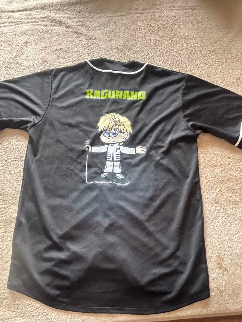 神楽scope【公式】サイン入り ベースボールシャツ 黒