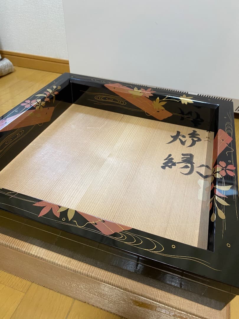 ¥49.800からお値下げ中 塗師 ・蒔絵師　道場宗廣造　花筏蒔絵　炉縁