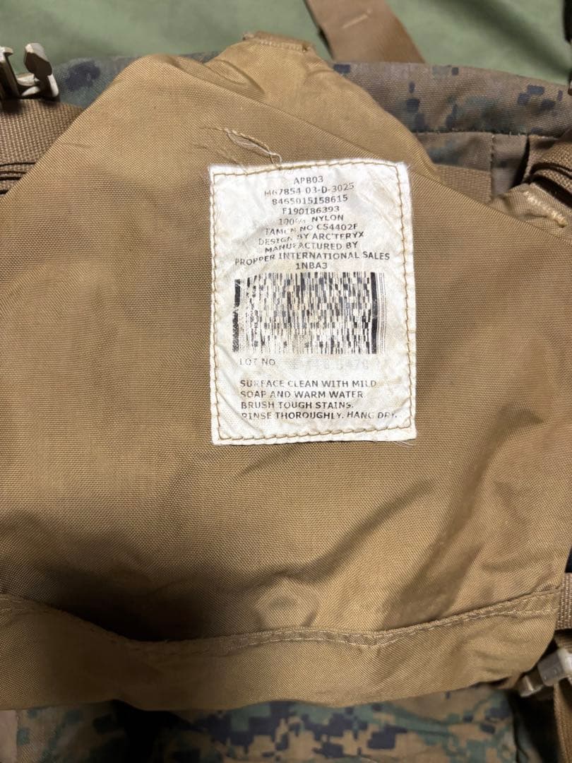 海兵隊 USMC ILBE タクティカルバックパック メインバックパック
