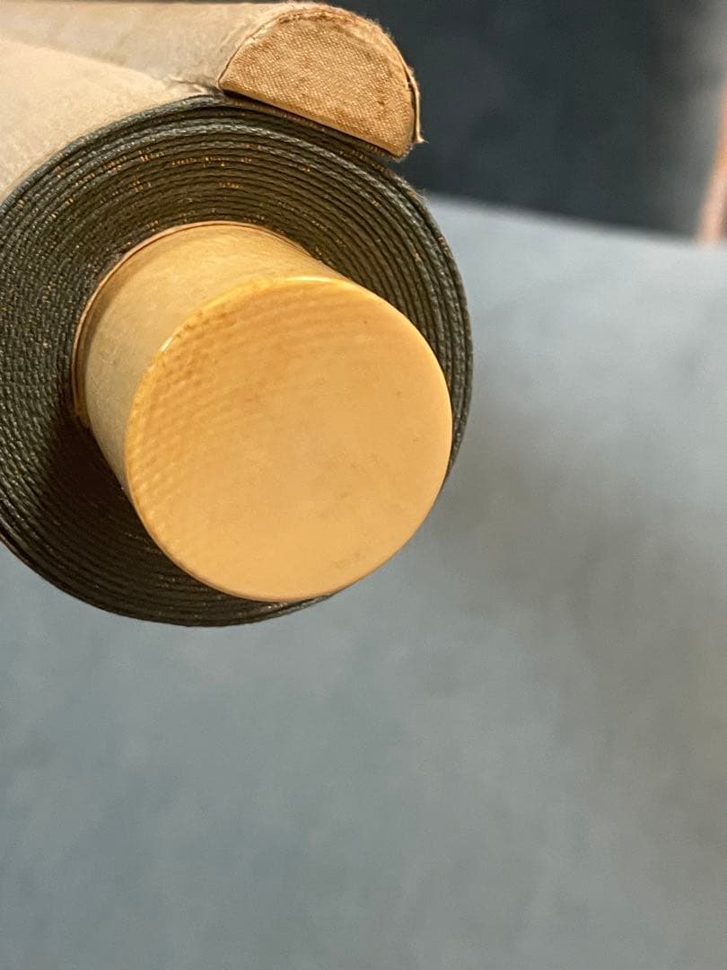 掛軸　松鶴延年図　絹本　手描き　美品　天然軸