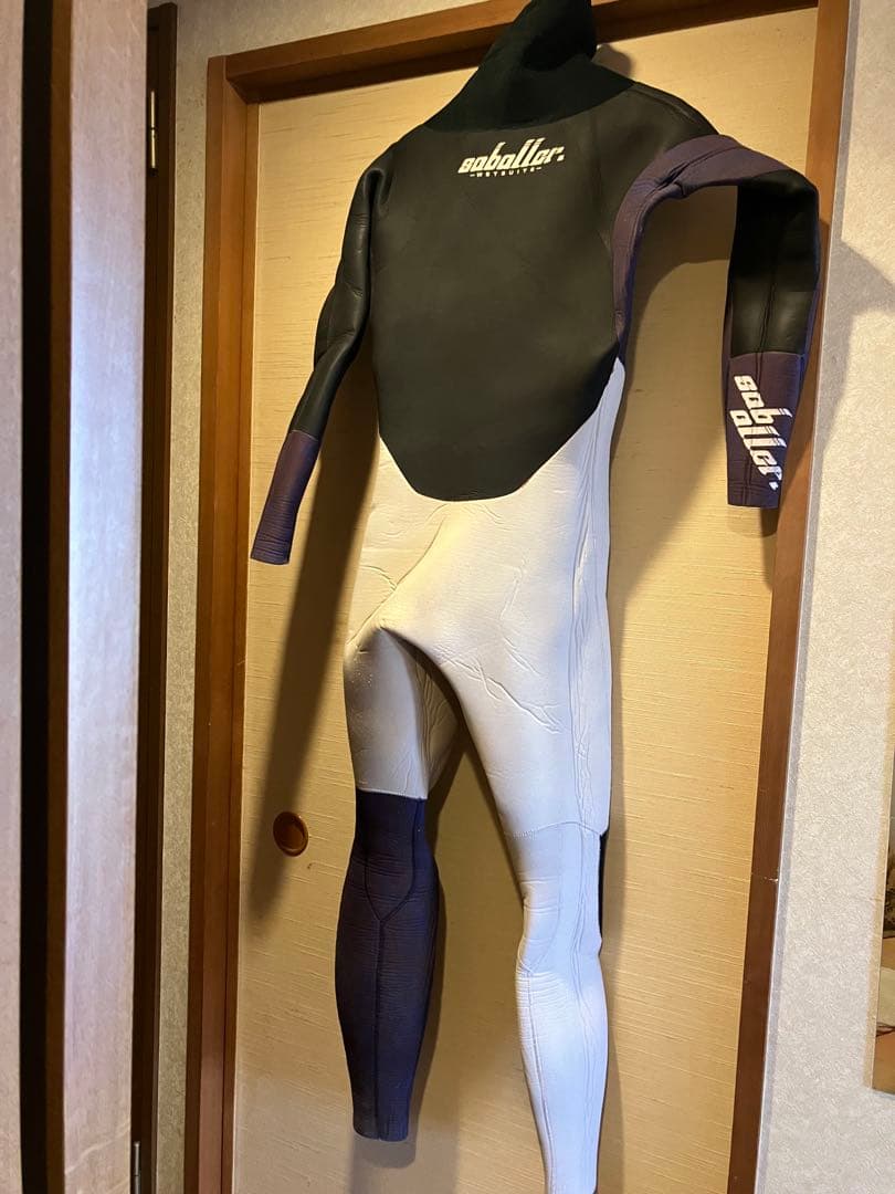 サバーレウエットスーツ　ボーイズ セミドライ　 ブラック/ホワイト/パープル