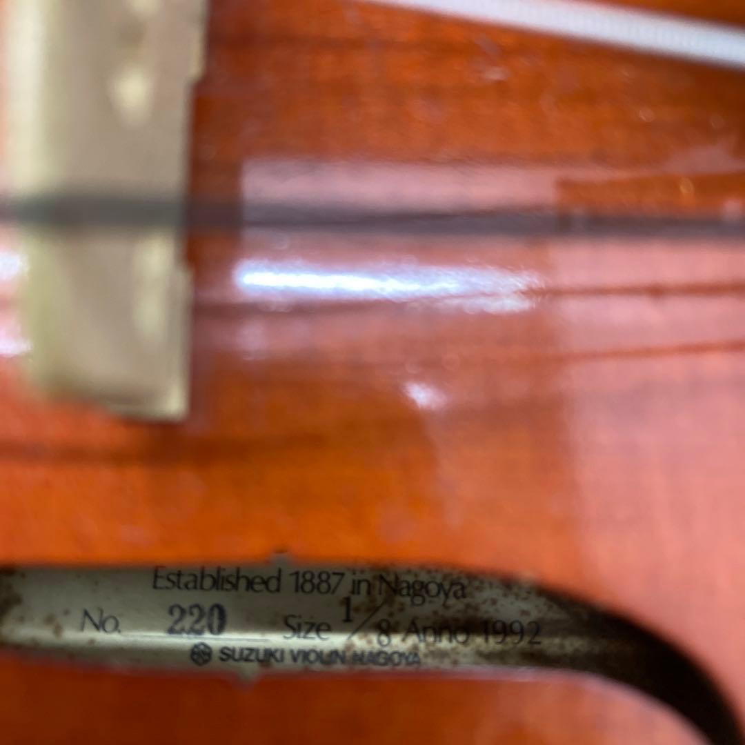 スズキバイオリン名古屋　no.220 1/8 子供用バイオリン　SUZUKI ④