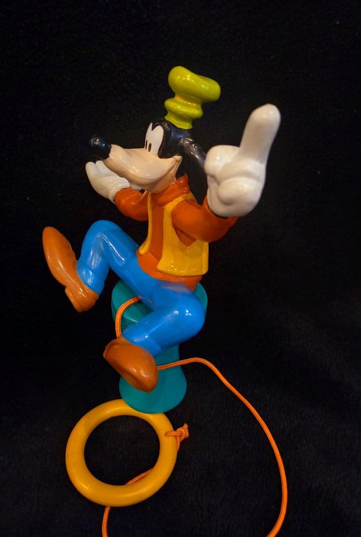 レトロ　ディズニー　グーフィー　おもちゃ　フィギュア　ソフビ　希少　レア