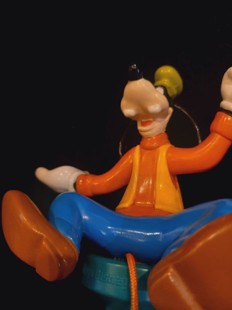 レトロ　ディズニー　グーフィー　おもちゃ　フィギュア　ソフビ　希少　レア