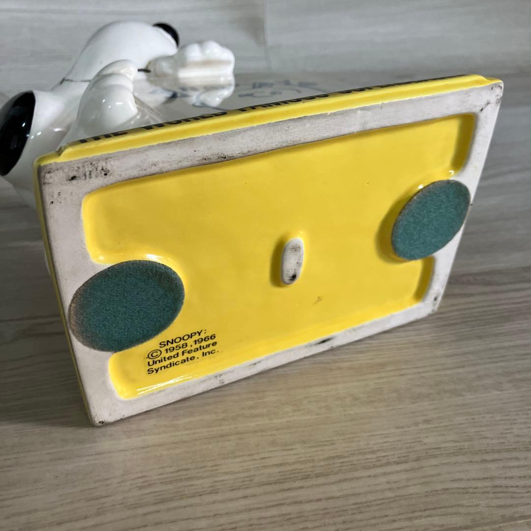 スヌーピー SNOOPY フォトスタンド 陶器 ヴィンテージ 20cm