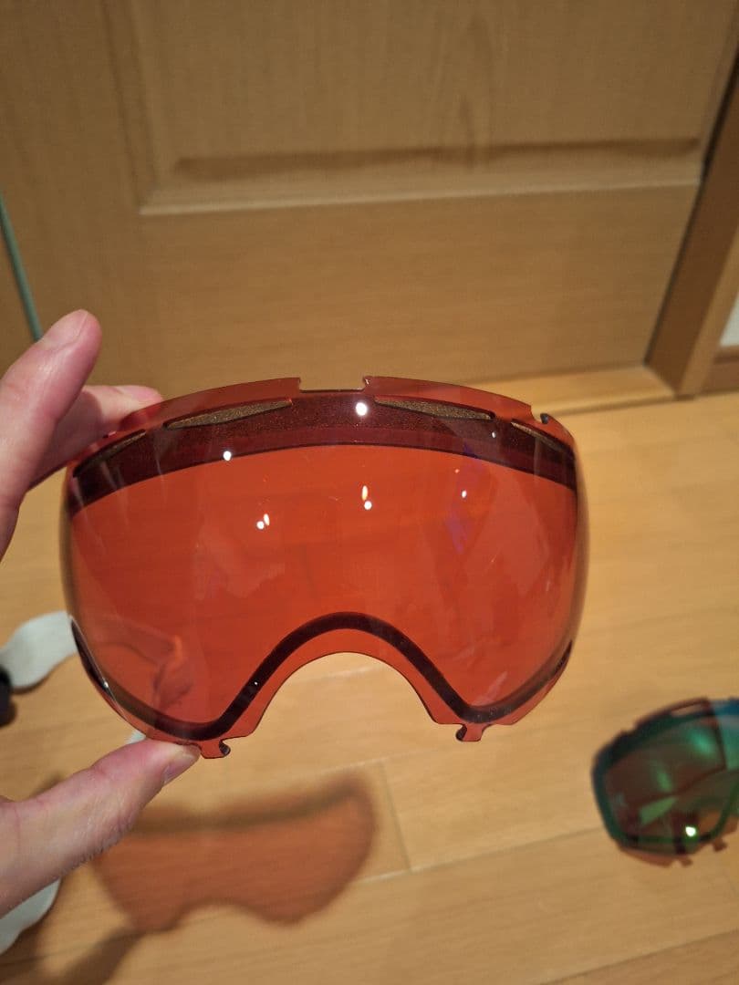 OAKLEY　キャノピー　 ゴーグル ホワイトフレーム 交換レンズ付き