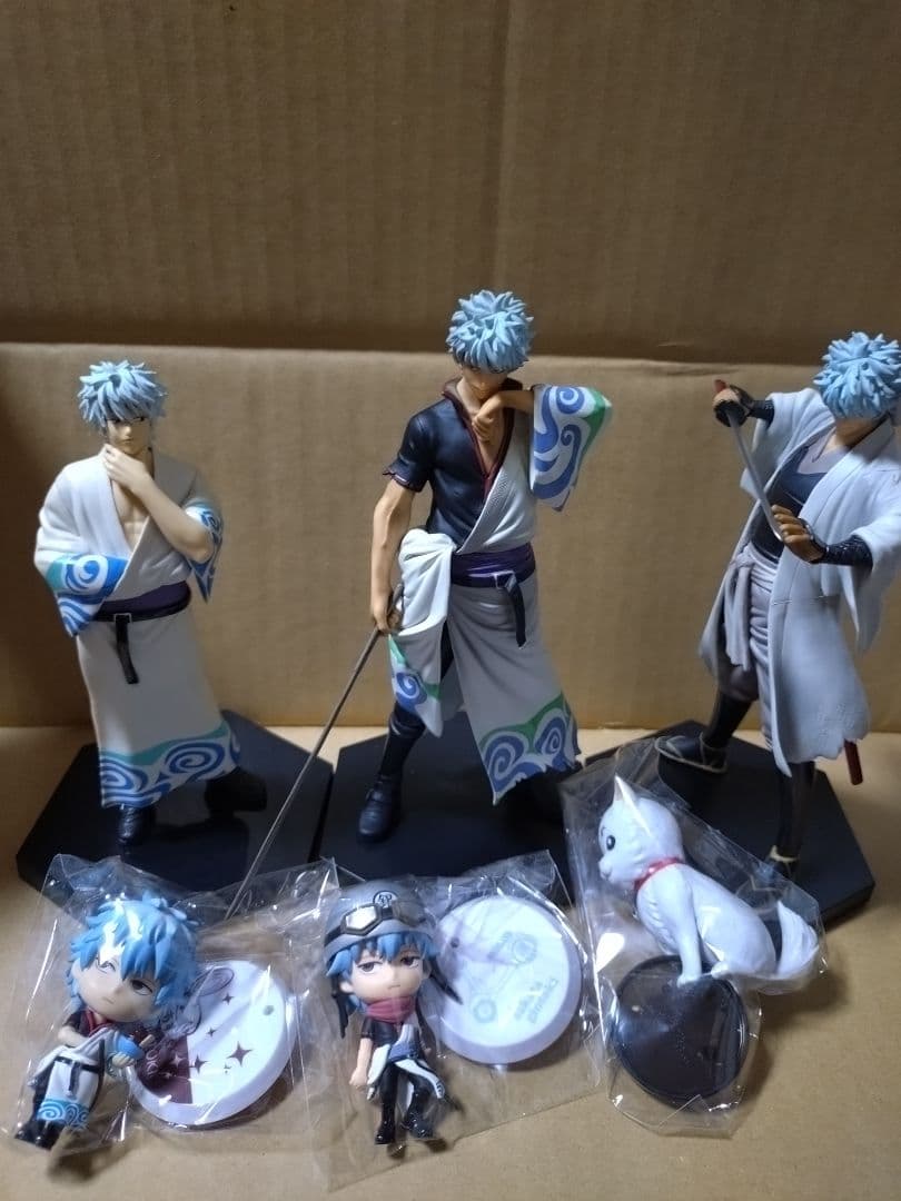 銀魂　フィギュア《坂田銀時＆定春》計6点セット