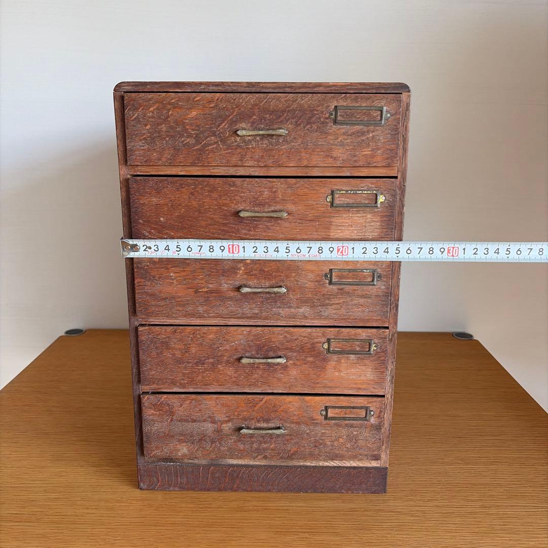 古道具　アンティーク　5段引き出し