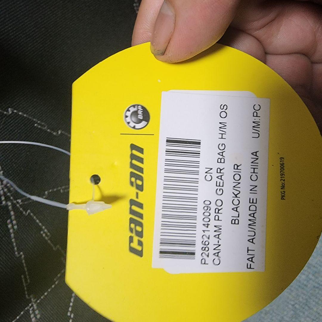 CAN-AM PRO GEAR BAG H／M OS BLACK／NOIR