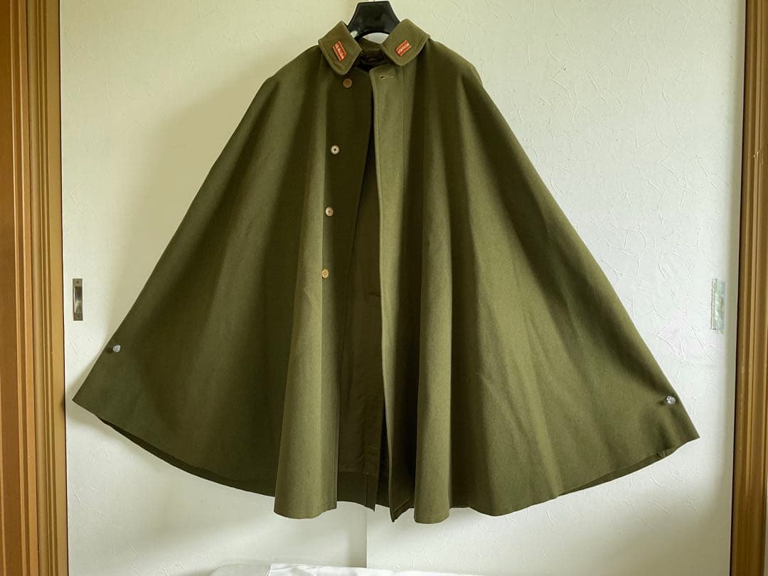 大日本帝国大尉襟章マント/花井軍服店製(静岡)