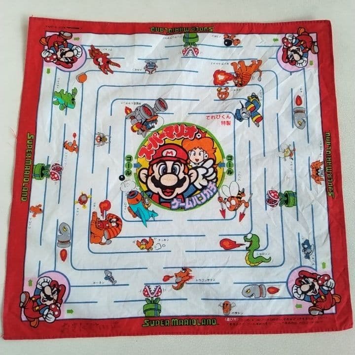 スーパーマリオ ハンカチ　マリオ　スーパーマリオブラザーズ