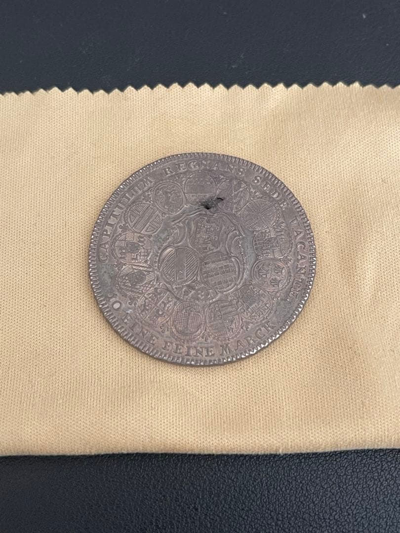 取引歴は6回ほど　神聖ローマ帝国1781年アイヒシュテット　都市景観ターラー銀貨