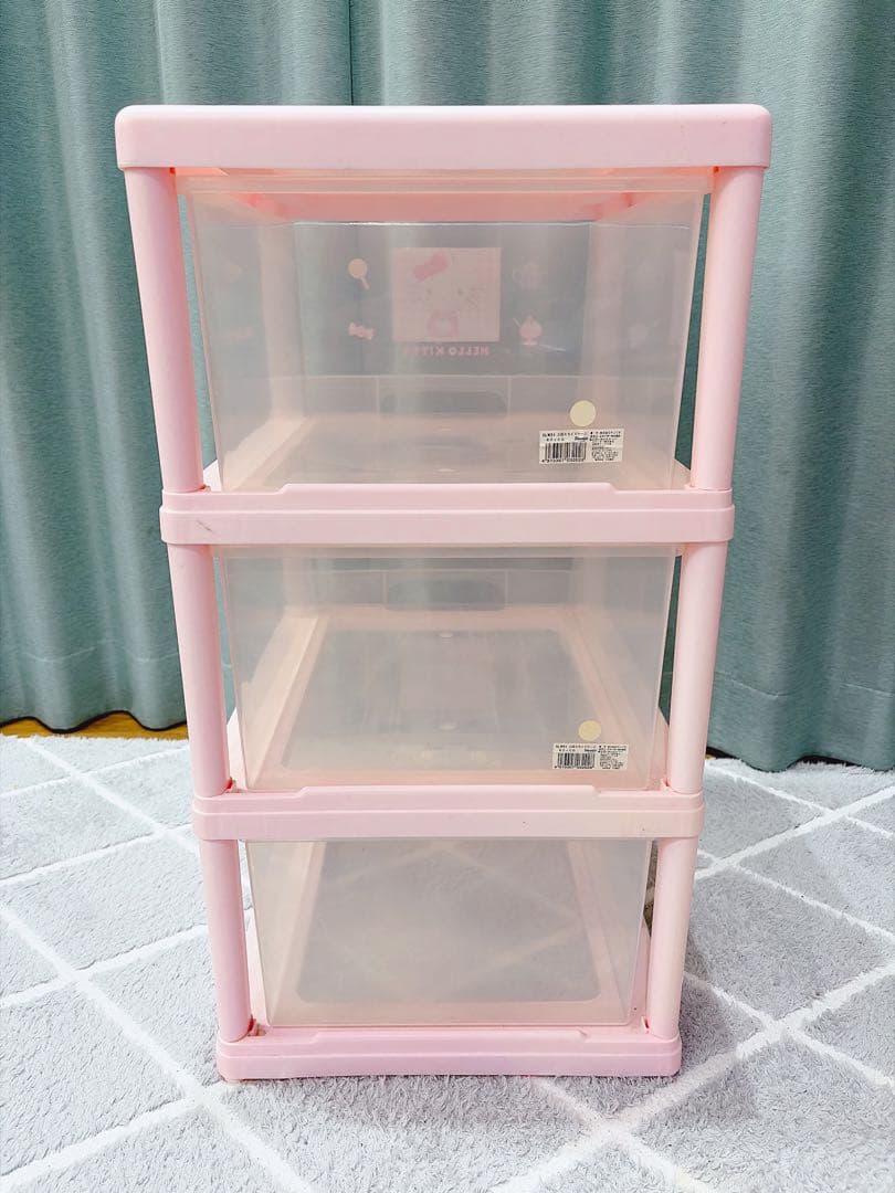 激レア HELLO KITTY 3段衣類収納ケース 2個セット 2003年