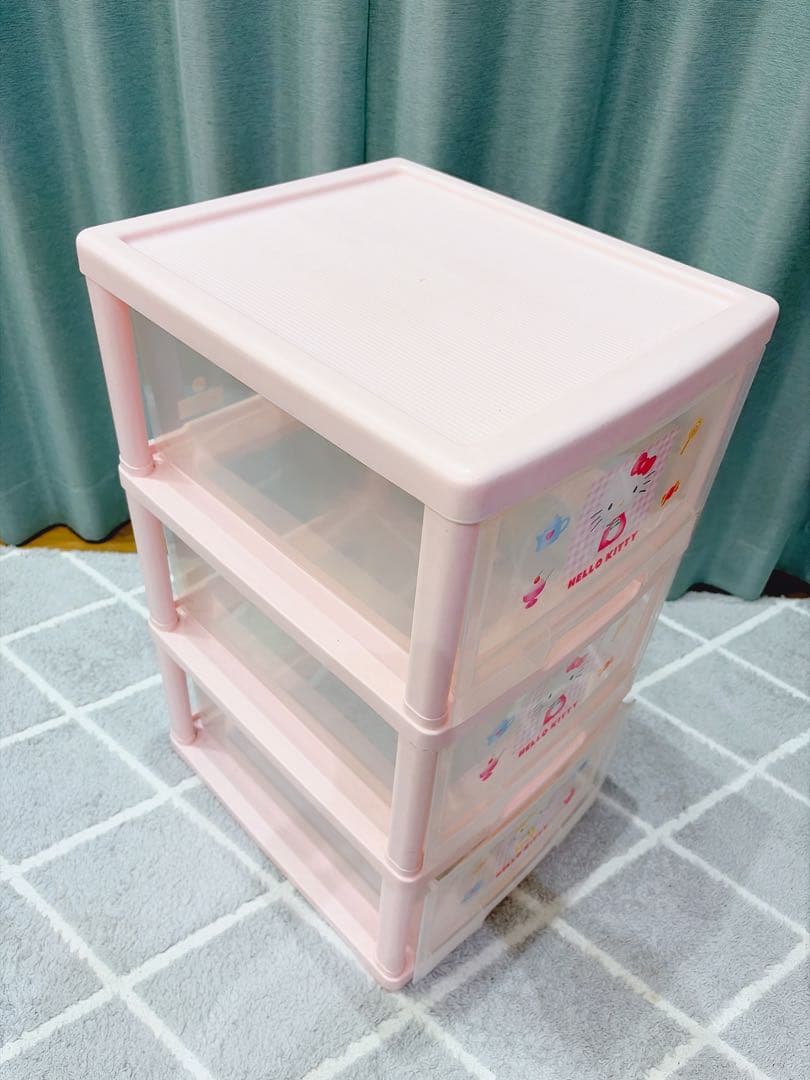 激レア HELLO KITTY 3段衣類収納ケース 2個セット 2003年