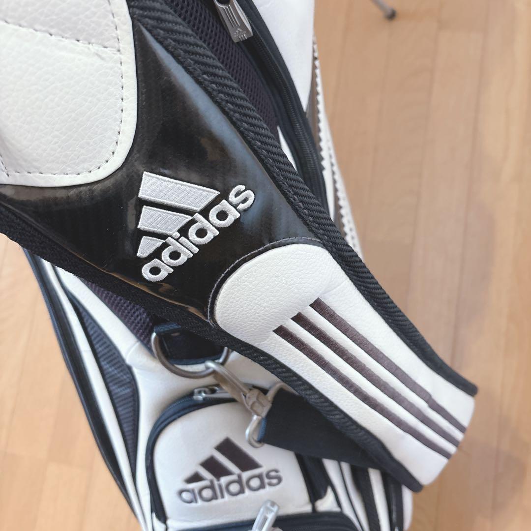 K376 adidas スタンドキャディバック 白黒