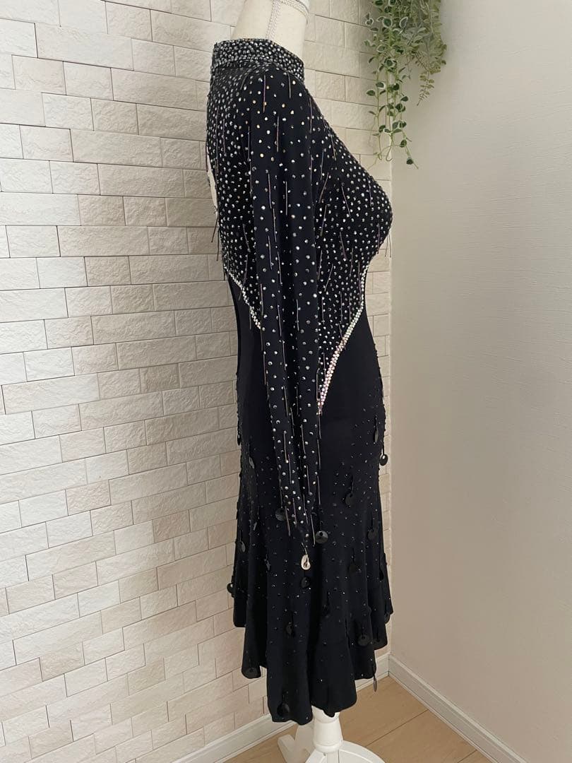 社交ダンス ⭐️ラテンドレス 黒