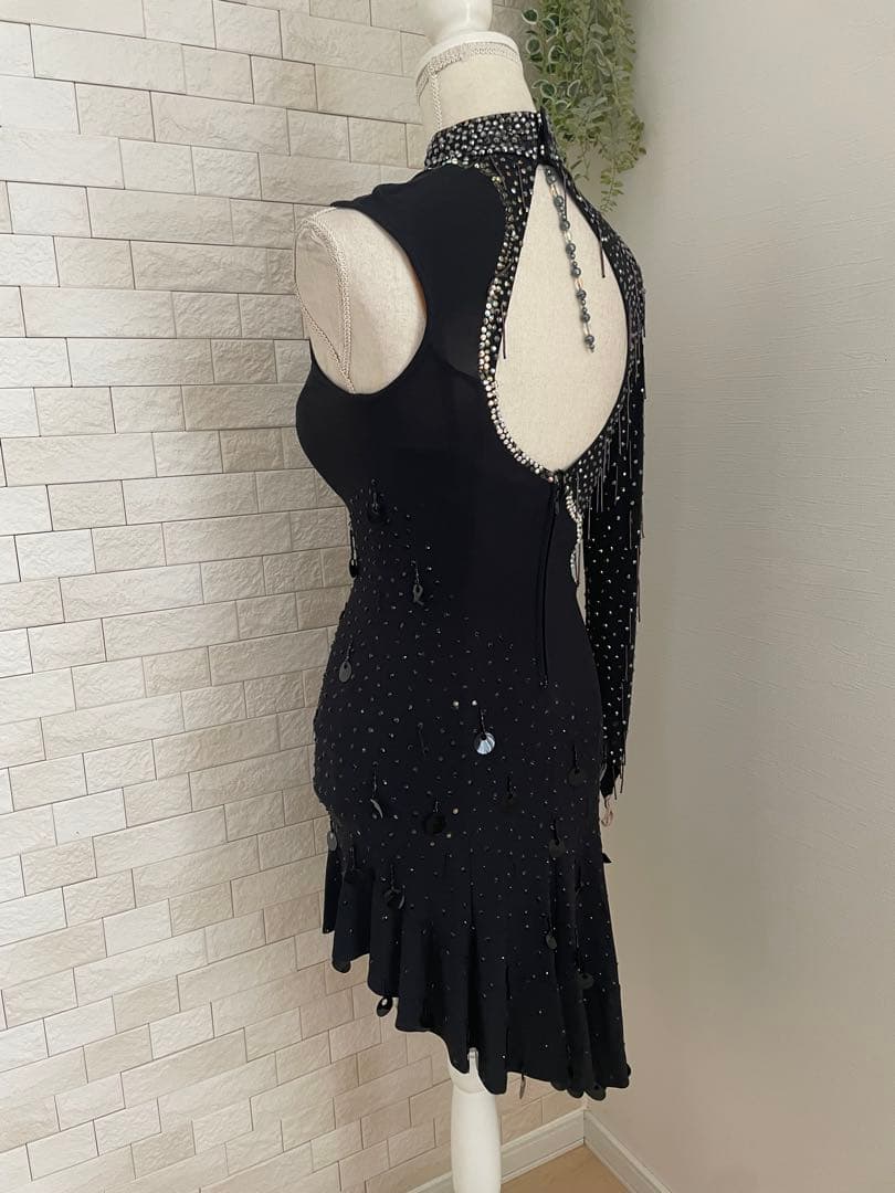 社交ダンス ⭐️ラテンドレス 黒