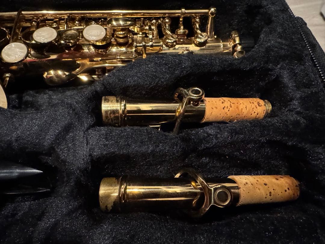 ゴールド ソプラノサックス マウスピース付き