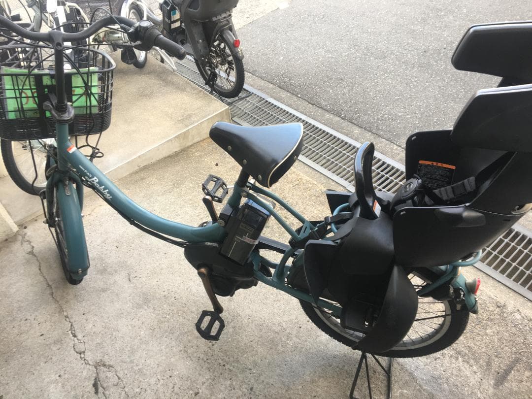 地域限定送料無料　パスバビー　子供乗せ　15,4AH　青系　神戸市　電動自転車