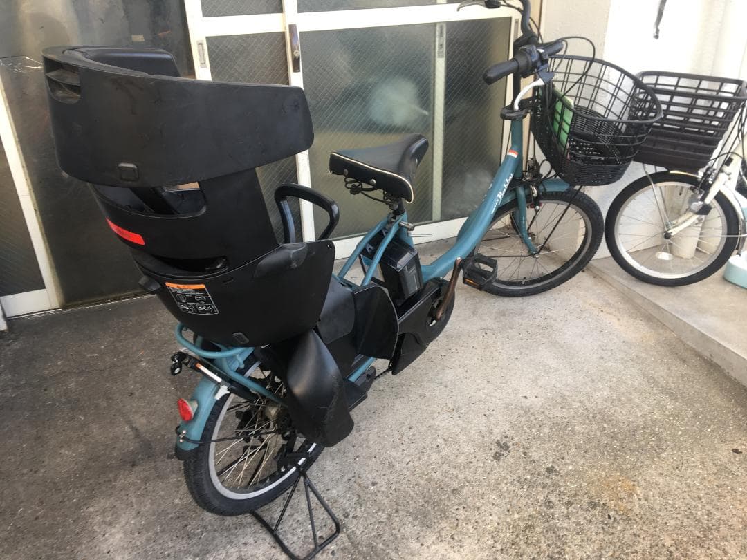 地域限定送料無料　パスバビー　子供乗せ　15,4AH　青系　神戸市　電動自転車