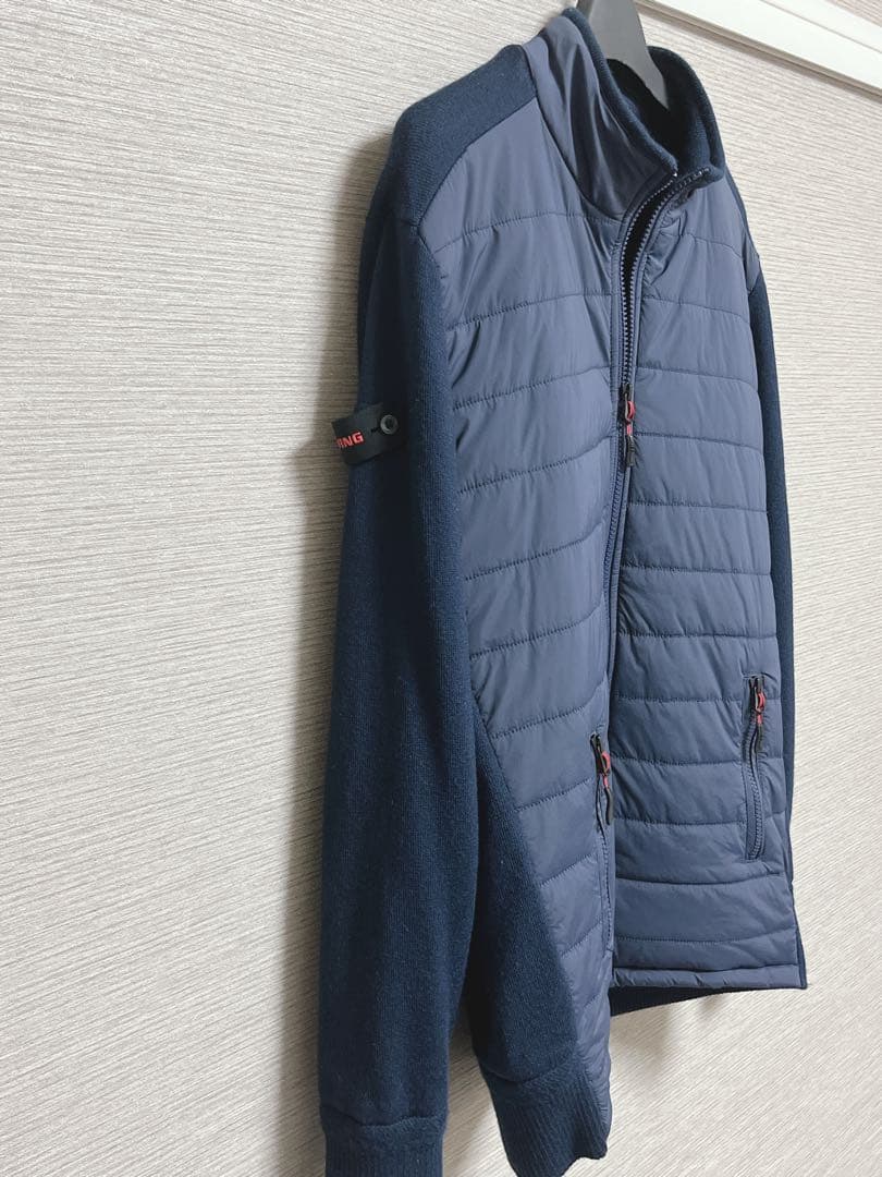 美品★ ブリーフィング/ ハイブリッド キルティングジャケット ゴルフウェア L